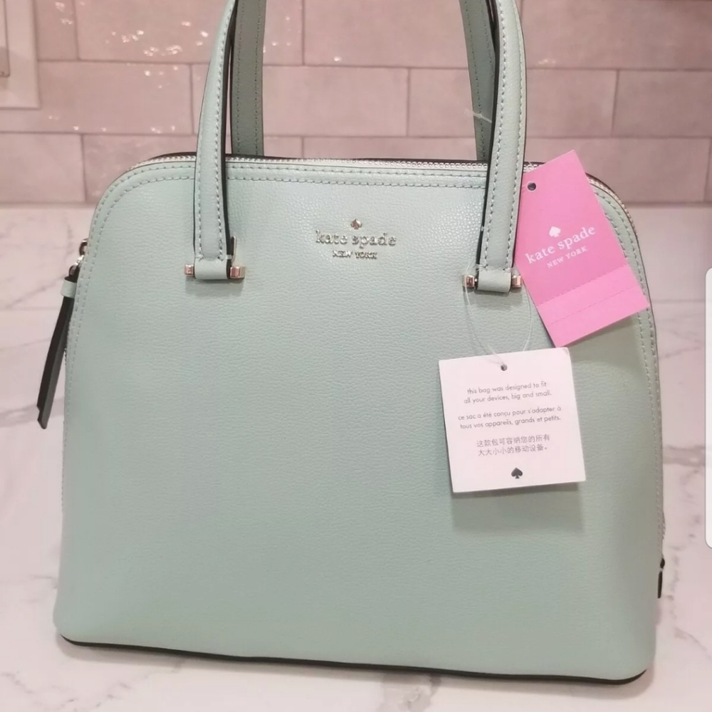 SOLD! NWT Kate Spade♠️Medium Dome Satchel Spring Meadow - Picture 6 of 10
